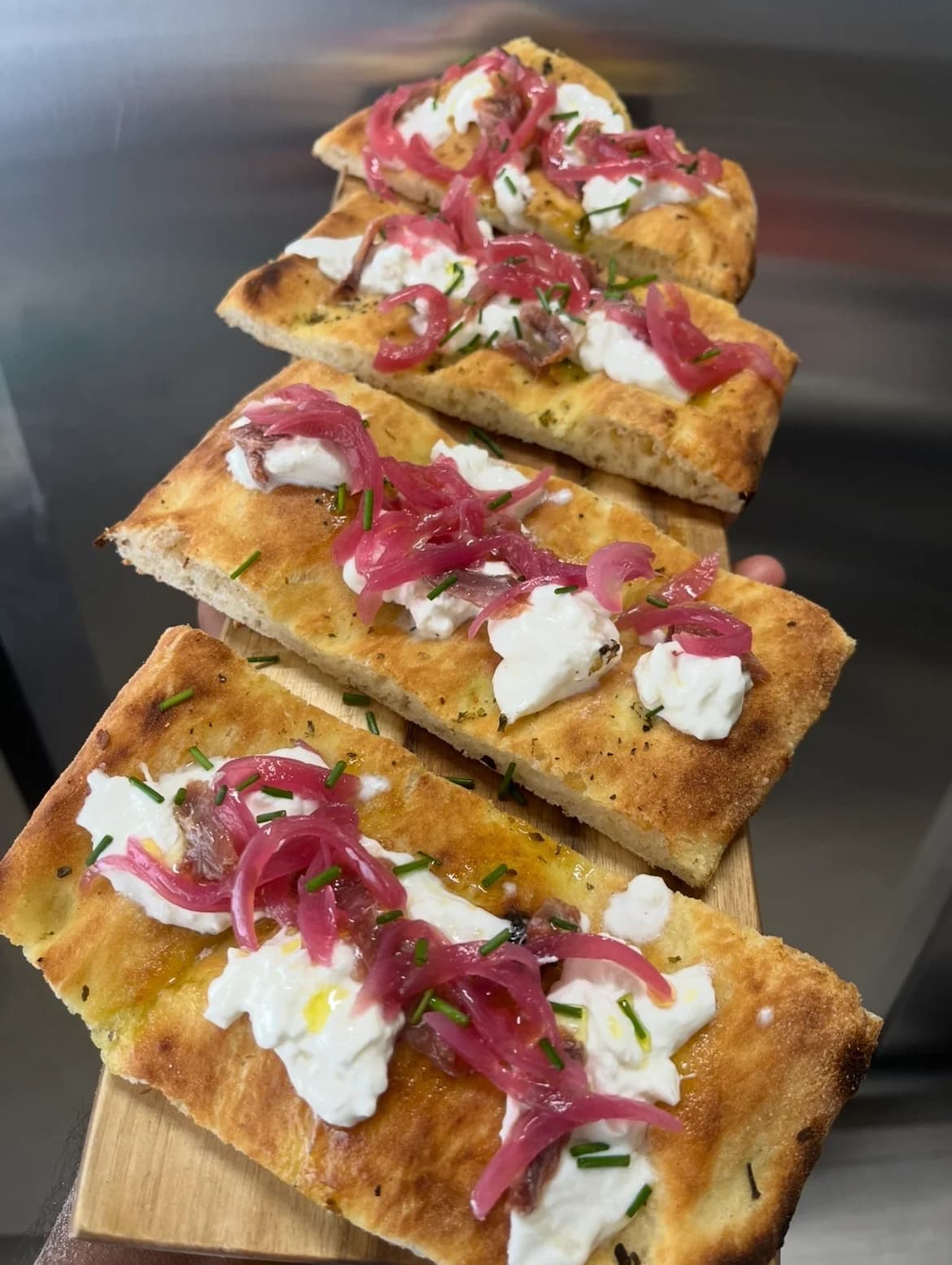 Bruschetta alle acciughe, antipasti della Vecchia Pesa