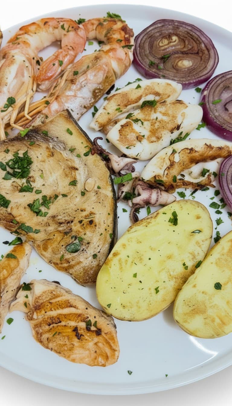 Grigliata mista di pesce, secondi della Vecchia Pesa